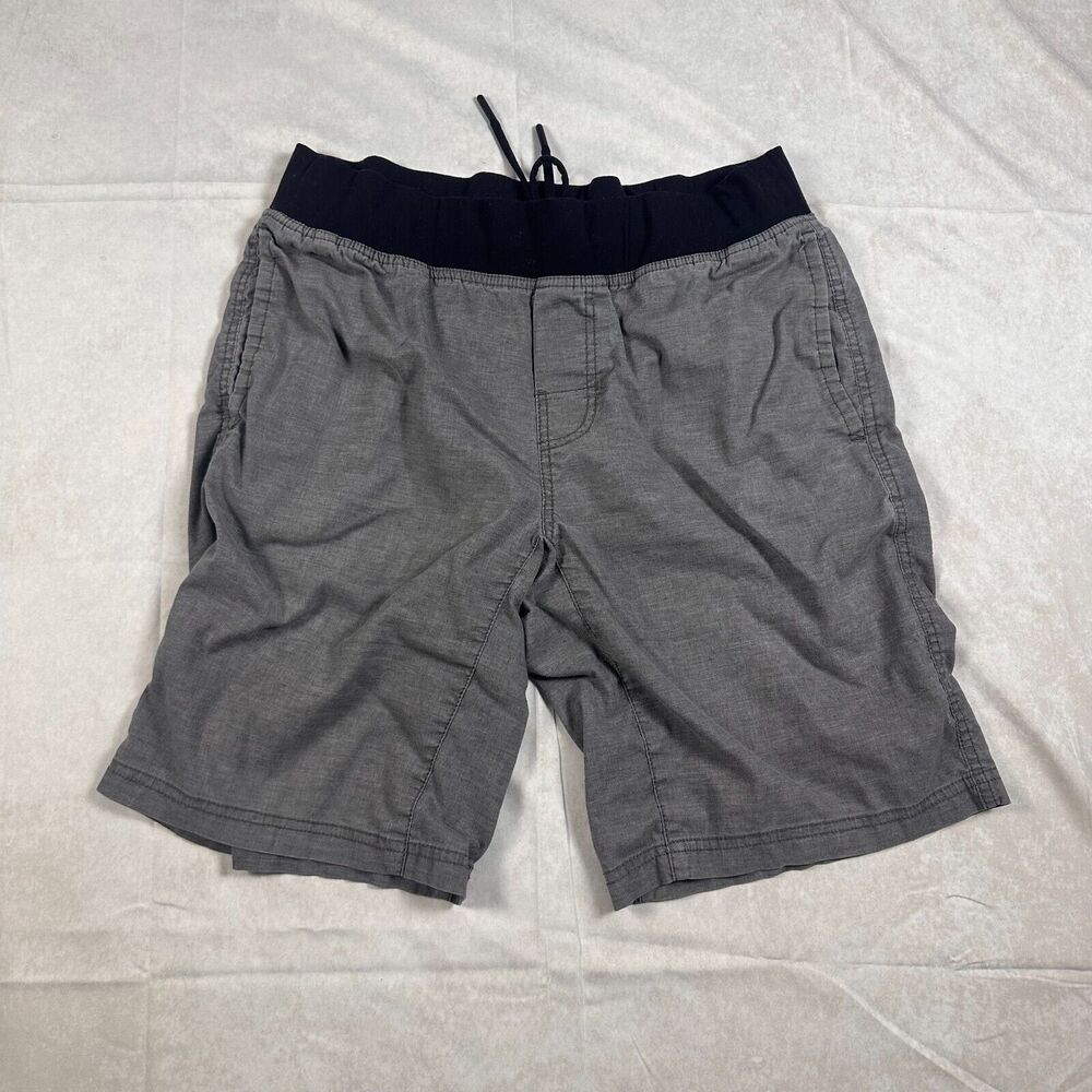pRana Shorts Mens Small Gray Hemp Blend Stretch Comfort Lounge Gym Yoga Casual